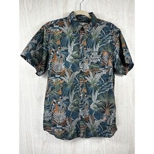 Howler Bros Mansfield Shirt Medium Glades Print Tropical Hawaiian Camp